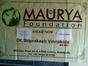 save hearing program, maurya foundation, hyderabad, india